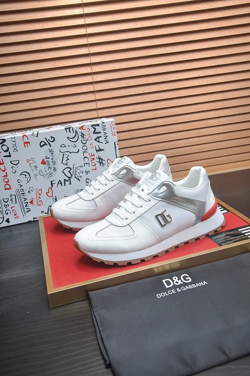 Men's shoes 💰440💶[D&G] High-end quality Product trademark: DG "Dolce & Gabbana*" low-top sneakers Product material: imported ^_^ cowhide upper, cotton silk lining, original outsole Regular size: 38-45 (customized in 45)